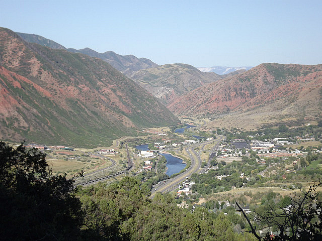View of Glenwood Springs from our camp site