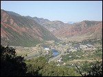 View of Glenwood Springs from our camp site