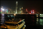 Hong Kong Island's night lights seen from Kowloon