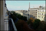 Staying on Georges V Avenue with Eiffel Tower view