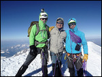 On the summit of Mont Blanc with Julien
