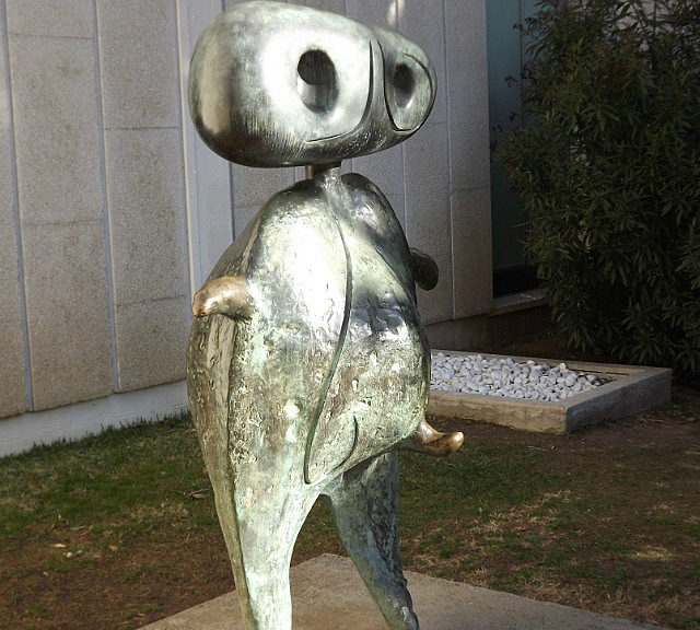 Joan Miro's sculpture at Joan Miro Foundation