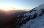 Sunset on High Camp (18,200 ft) on Illimani