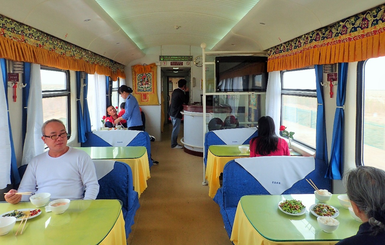 Dining Car on the Tibet Train